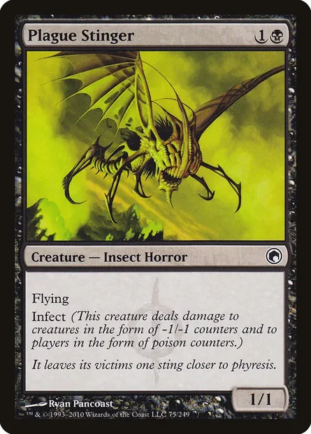 Plague Stinger, Magic card SOM 75 — Scars of Mirrodin set
