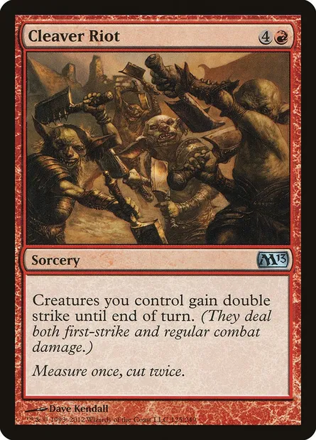 Cleaver Riot, Magic card M13 125 — Magic 2013 set