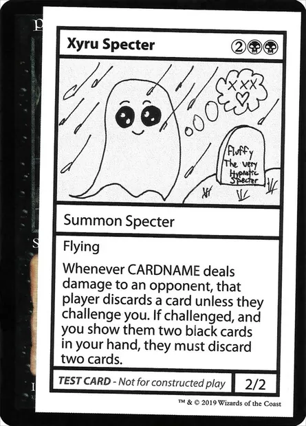 Xyru Specter, Magic card CMB2 51 — Mystery Booster Playtest Cards 2021 set