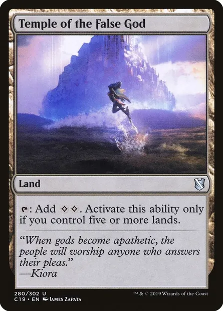 Temple of the False God, Magic card C19 280 — Commander 2019 set