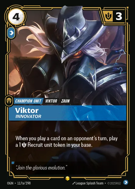 Viktor, Riftbound card OGN 117a — Origins set
