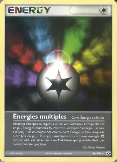 Énergies multiples, carte Pokémon EM 89 — extension EX Émeraude