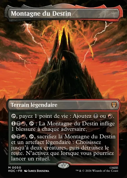 Montagne du Destin, carte Magic HOC 50 — extension The Hobbit Eternal