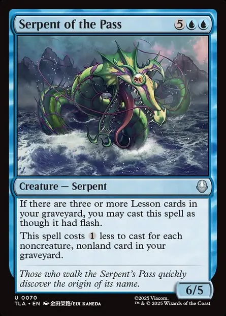 Serpent of the Pass, Magic card TLA 70 — Avatar: The Last Airbender set