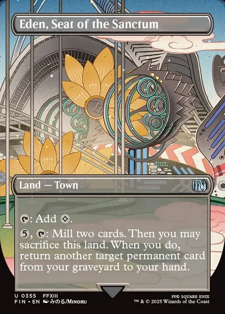 Eden, Seat of the Sanctum, Magic card FIN 355 — Final Fantasy set