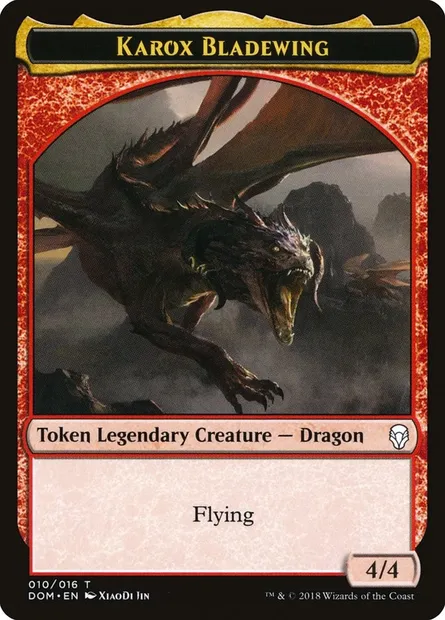 Karox Bladewing, Magic card TDOM 10 — Dominaria Tokens set