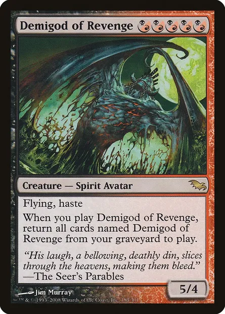 Demigod of Revenge, Magic card SHM 183 — Shadowmoor set