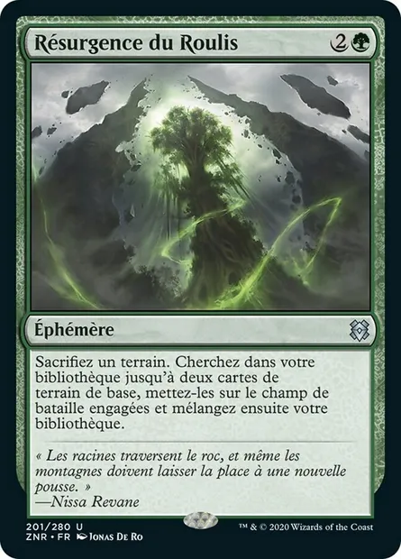 Résurgence du Roulis, carte Magic ZNR 201 — extension Renaissance de Zendikar