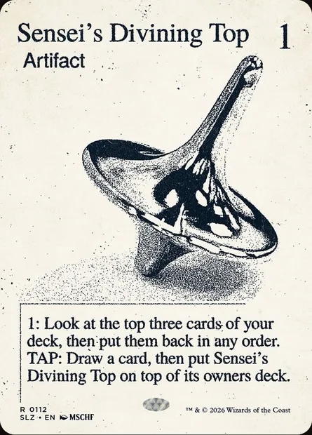Sensei's Divining Top, Magic card SLZ 112 — The Zeta Set set