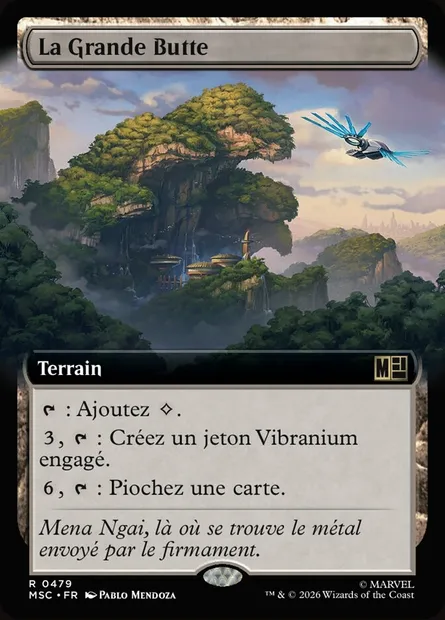 La Grande Butte, carte Magic MSC 479 — extension Marvel Super Heroes Commander