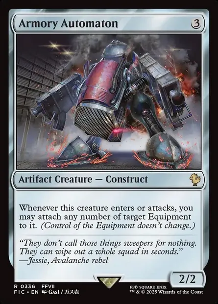 Armory Automaton, Magic card FIC 336 — Final Fantasy Commander set