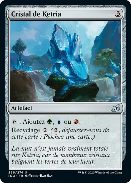 Cristal de Ketria, carte Magic IKO 236 — extension Ikoria: Lair of Behemoths