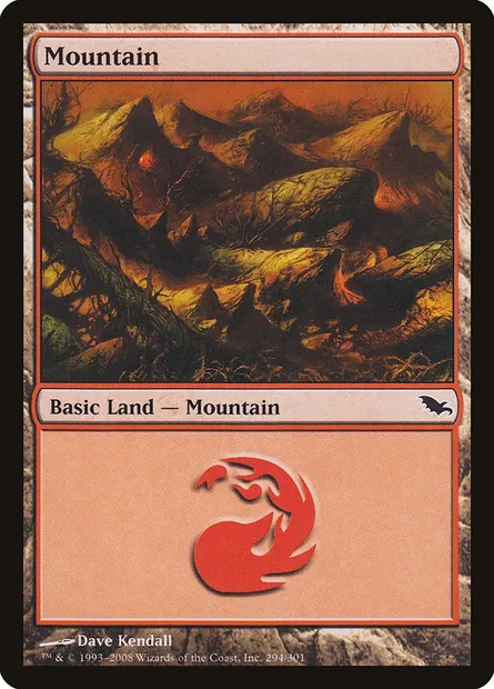 Mountain, Magic card SHM 294 — Shadowmoor set