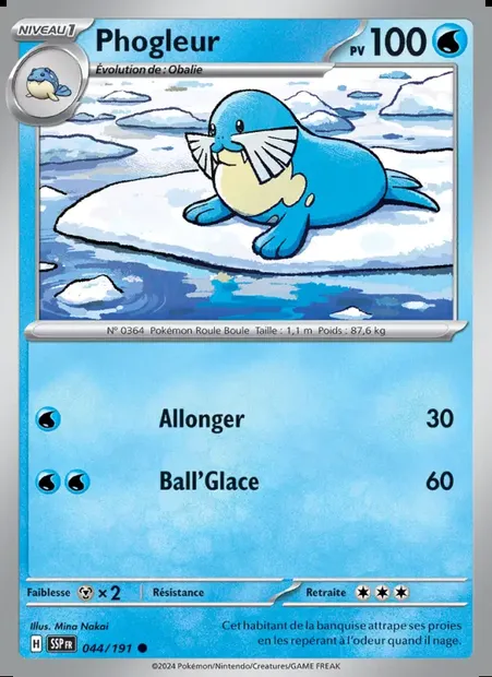 Phogleur, carte Pokémon SSP 044 — extension Étincelles Déferlantes