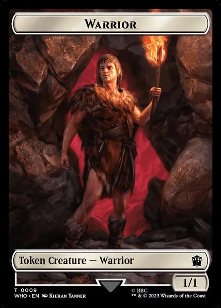Warrior, carte Magic TWHO 9 — extension Doctor Who Tokens