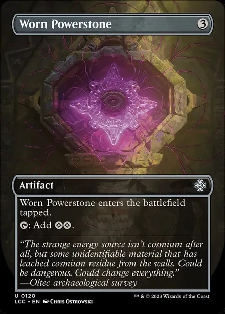 Worn Powerstone, Magic card LCC 120 — The Lost Caverns of Ixalan Commander set