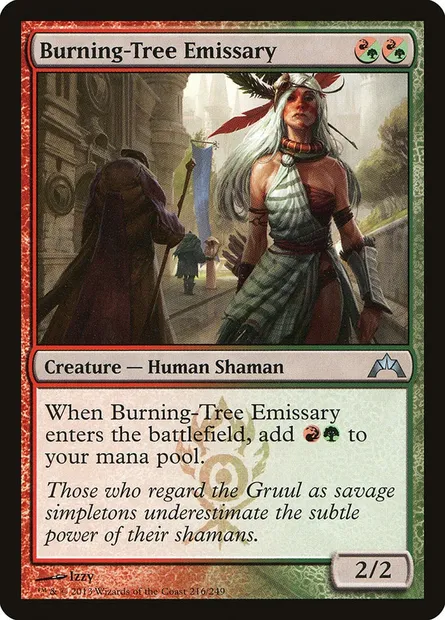 Burning-Tree Emissary, Magic card GTC 216 — Gatecrash set
