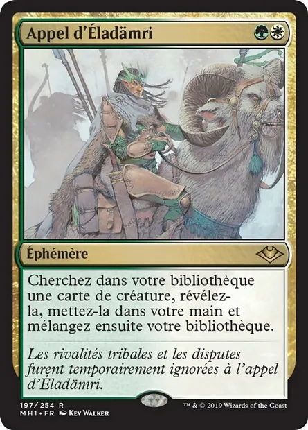 Appel d'Éladämri, carte Magic MH1 197 — extension Horizons du Modern