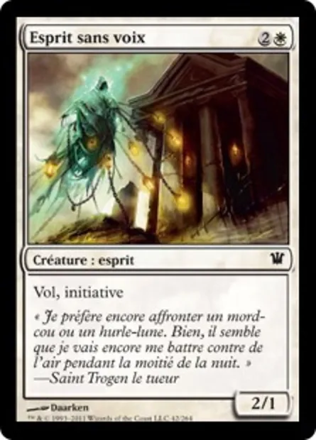 Esprit sans voix, carte Magic ISD 42 — extension Innistrad