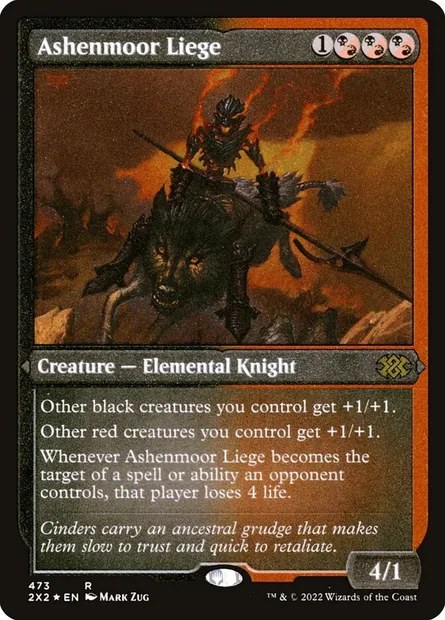 Ashenmoor Liege, Magic card 2X2 473 — Double Masters 2022 set