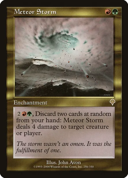 Meteor Storm, Magic card INV 256 — Invasion set