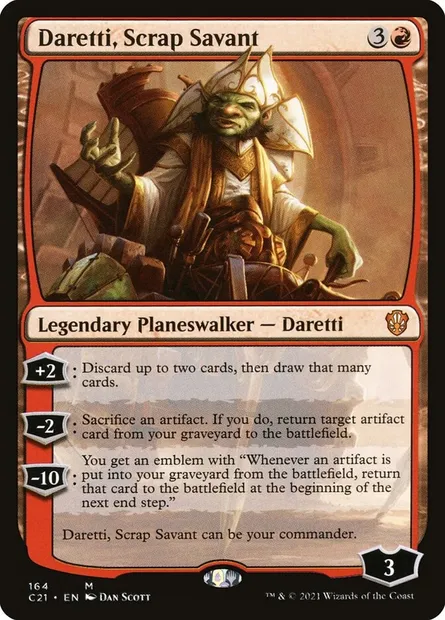 Daretti, Scrap Savant, Magic card C21 164 — Commander 2021 set