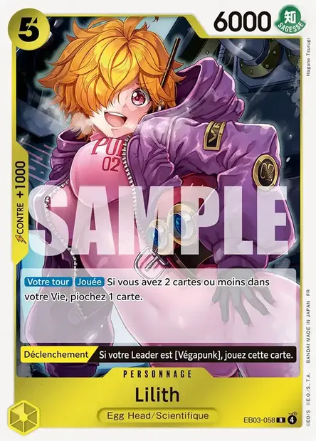 Lilith, carte One Piece EB03-058 — extension ONE PIECE HEROINES EDITION