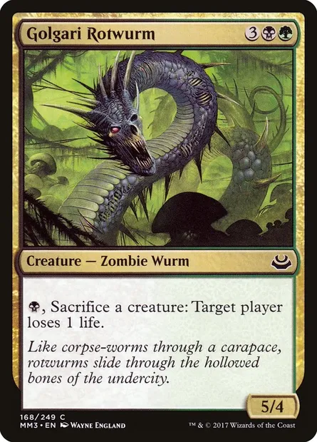 Ganguivre golgari, carte Magic MM3 168 — extension Modern Masters 2017