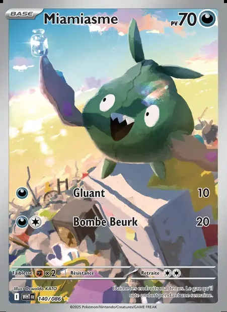 Miamiasme, carte Pokémon WHT 140 — extension Flamme Blanche