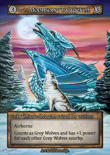 Moonsong Talagelum, carte Sorcery DRG 006 — extension Dragonlord
