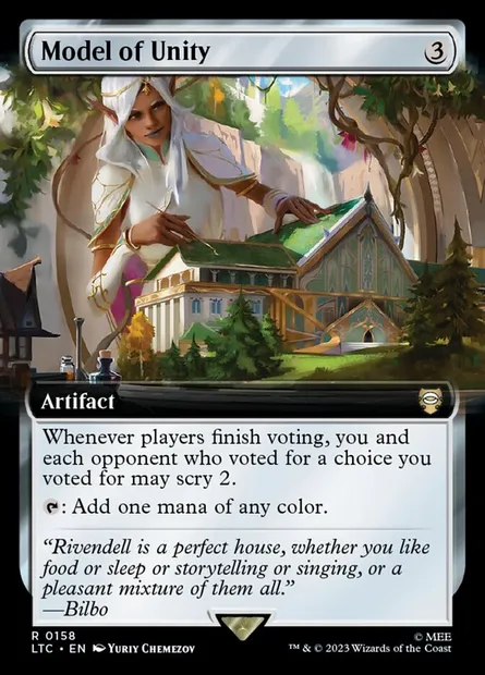 Model of Unity, Magic card LTC 158 — Tales of Middle-earth Commander set