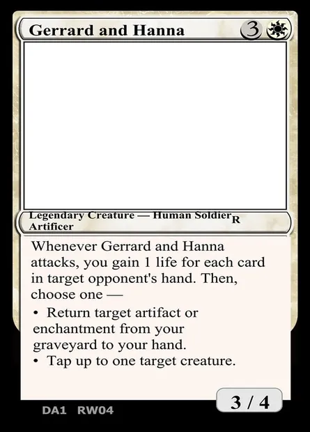 Gerrard and Hanna, carte Magic UNK RW04a — extension Unknown Event