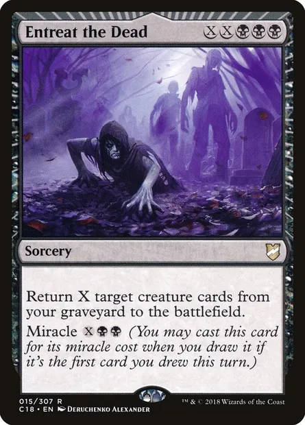 Entreat the Dead, Magic card C18 15 — Commander 2018 set