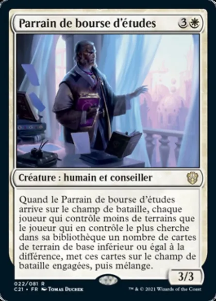 Parrain de bourse d'études, carte Magic C21 22 — extension Commander 2021
