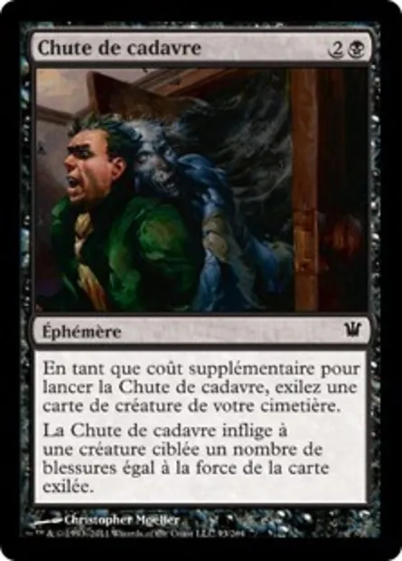 Chute de cadavre, carte Magic ISD 93 — extension Innistrad