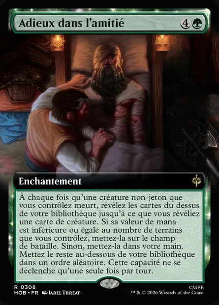 Adieux dans l'amitié, carte Magic HOB 308 — extension The Hobbit