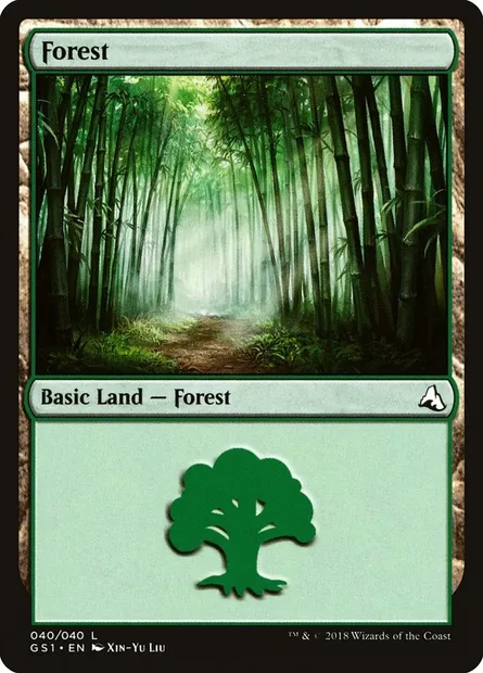 Forest, Magic card GS1 40 — Global Series Jiang Yanggu & Mu Yanling set