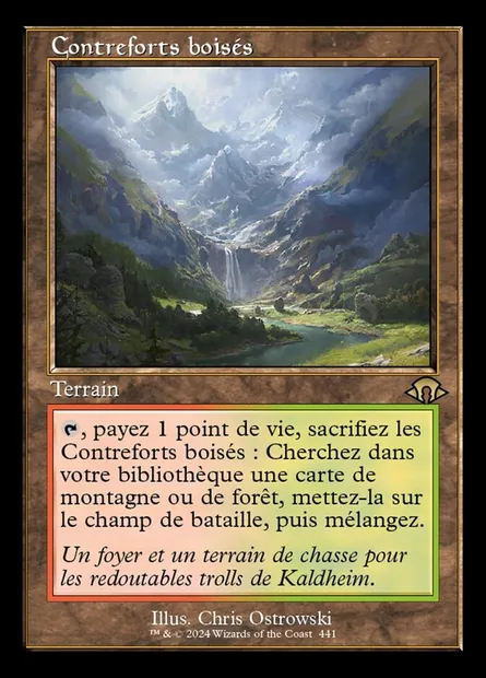 Contreforts boisés, carte Magic MH3 441 — extension Modern Horizons 3