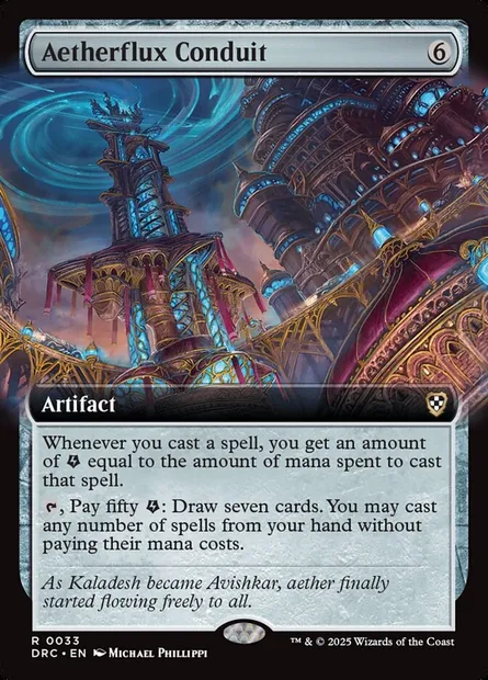 Aetherflux Conduit, Magic card DRC 33 — Aetherdrift Commander set