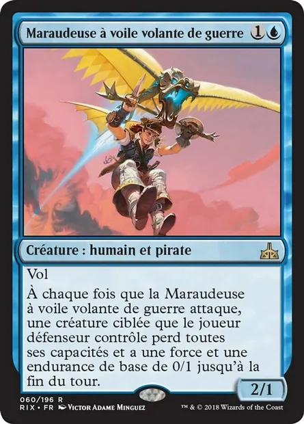 Maraudeuse à voile volante de guerre, carte Magic RIX 60 — extension Les combattants d'Ixalan