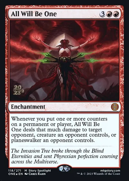 Tous Phyrexians, carte Magic PONE 118s — extension Phyrexia: All Will Be One Promos