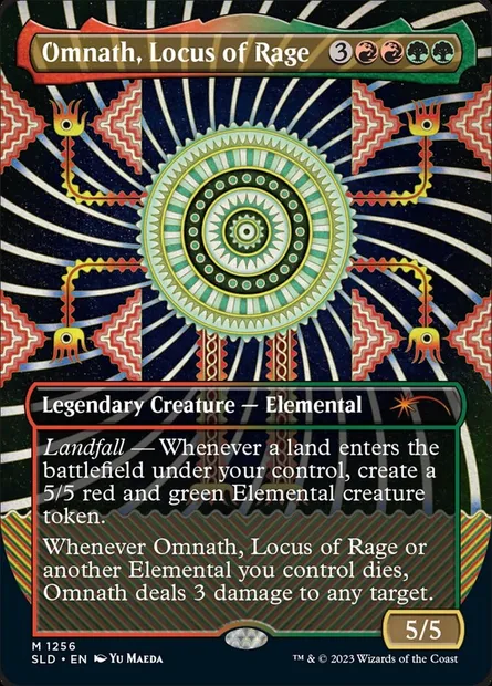 Omnath, Locus de rage, carte Magic SLD 1256 — extension Secret Lair Drop