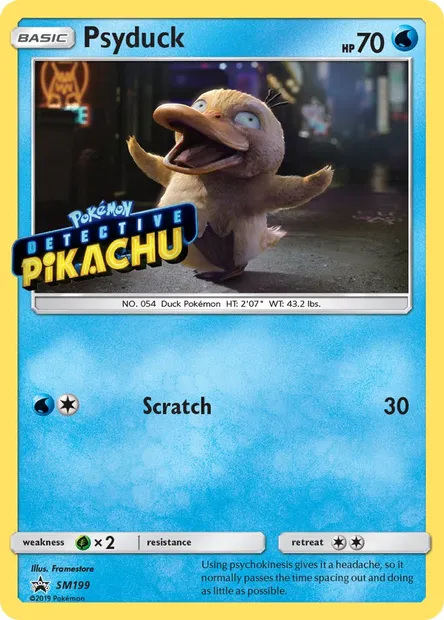 Psyduck, Pokémon card SM 199 — SM Black Star Promos set