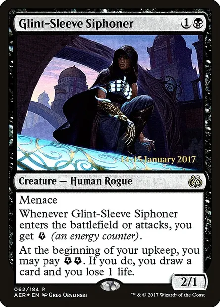 Glint-Sleeve Siphoner, Magic card PAER 62s — Aether Revolt Promos set