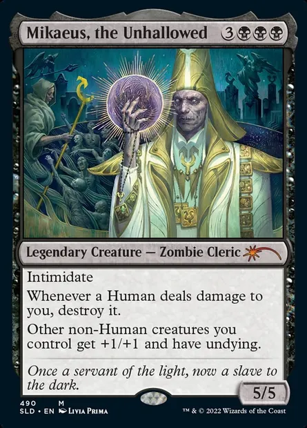 Mikaeus, le maudit, carte Magic SLD 490 — extension Secret Lair Drop