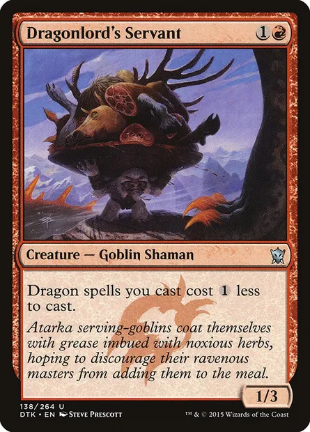 Dragonlord's Servant, Magic card DTK 138 — Dragons of Tarkir set