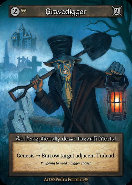 Gravedigger, Sorcery card GOT 086 — Gothic set