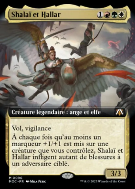 Shalaï et Hallar, carte Magic MOC 96 — extension March of the Machine Commander