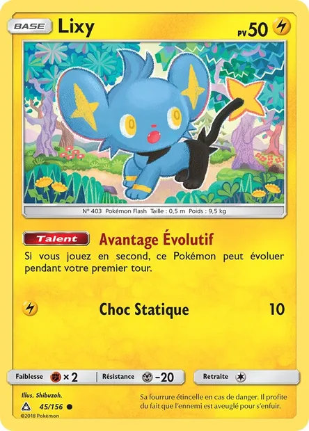 Lixy, carte Pokémon UPR 45 — extension Ultra-Prisme