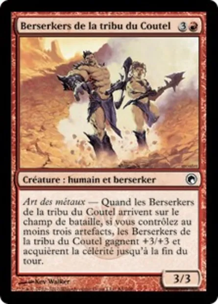 Berserkers de la tribu du Coutel, carte Magic SOM 84 — extension Cicatrices de Mirrodin